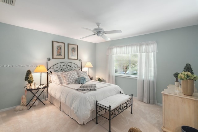 7395 SW 166th St, Palmetto Bay, FL 33157 - carpeted bedroom with baseboards and ceiling fan