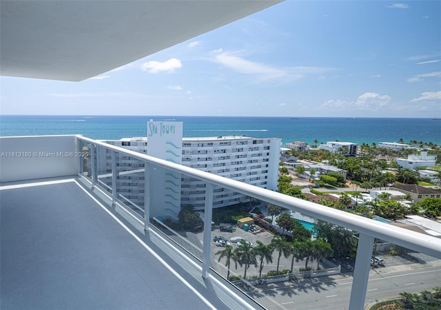 2841 N Ocean Blvd Unit 1801, Fort Lauderdale, FL 33308 - balcony with a water view