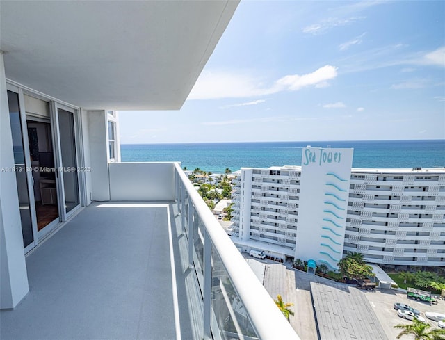 2841 N Ocean Blvd Unit 1801, Fort Lauderdale, FL 33308 - balcony featuring a water view