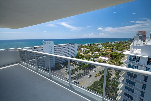 2841 N Ocean Blvd Unit 1801, Fort Lauderdale, FL 33308 - balcony featuring a water view