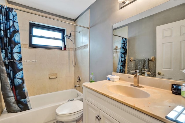 4946 SW 166th Ave, Miramar, FL 33027 - full bathroom with vanity, shower / bath combination with curtain, and toilet