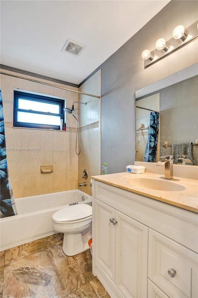 4946 SW 166th Ave, Miramar, FL 33027 - bathroom with shower / bath combo, vanity, and toilet