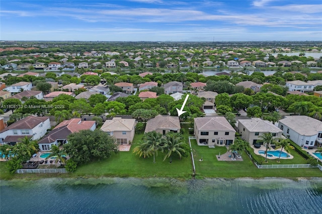 4946 SW 166th Ave, Miramar, FL 33027 - aerial perspective of suburban area featuring a nearby body of water and a pool area