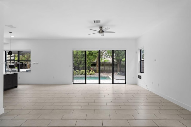15924 SW 136th Way, Miami, FL 33196 - empty room with ceiling fan and recessed lighting