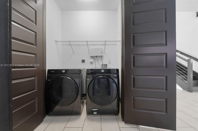 15924 SW 136th Way, Miami, FL 33196 - laundry area with separate washer and dryer and light tile patterned floors