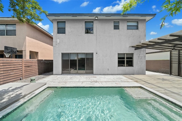 15924 SW 136th Way, Miami, FL 33196 - back of house with stucco siding, a patio area, and a fenced backyard