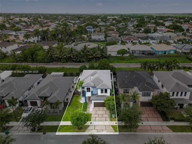 15924 SW 136th Way, Miami, FL 33196 - aerial view of residential area with property boundaries highlighted