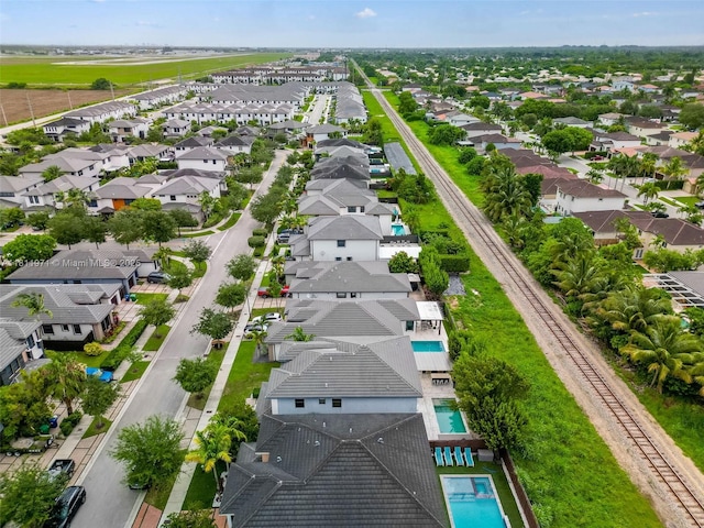 15924 SW 136th Way, Miami, FL 33196 - aerial view of residential area with a pool area
