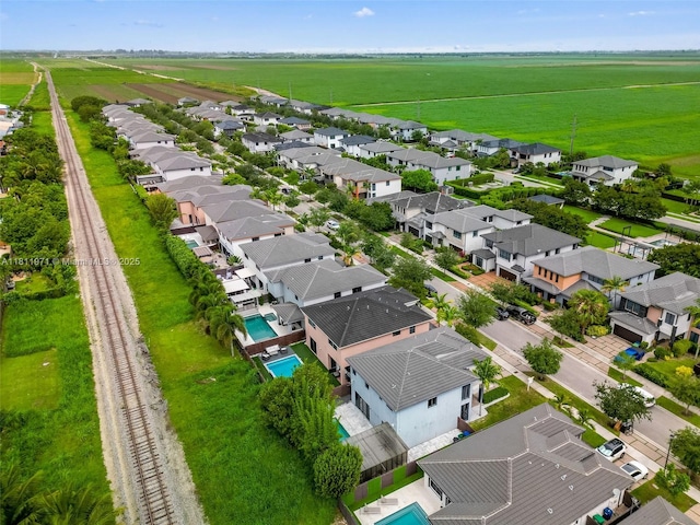 15924 SW 136th Way, Miami, FL 33196 - aerial perspective of suburban area featuring a pool area