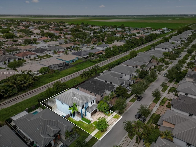 15924 SW 136th Way, Miami, FL 33196 - aerial view of residential area featuring property parcel outlined