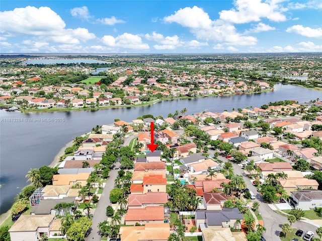 17473 SW 22nd St, Miramar, FL 33029 - aerial perspective of suburban area with a large body of water