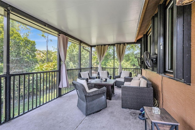13664 60th St N, West Palm Beach, FL 33411 - sunroom with outdoor lounge area and healthy amount of natural light