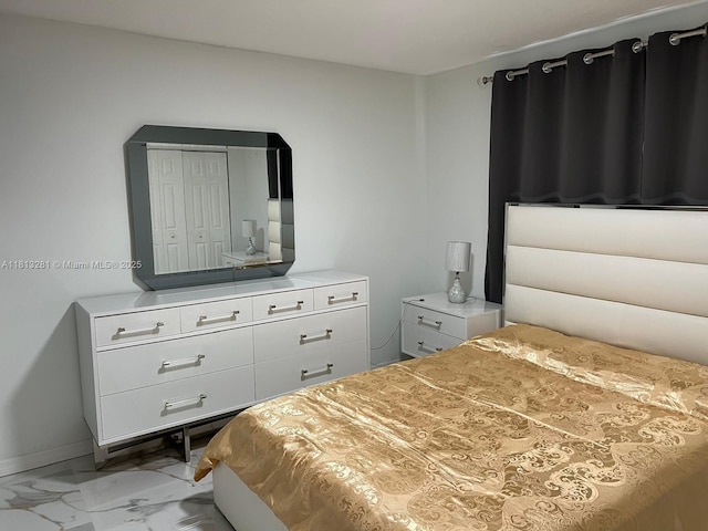 2905 Pierce St Unit 7, Hollywood, FL 33020 - bedroom featuring marble finish floors and baseboards