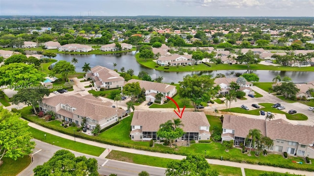9280 Boca Gardens Pkwy Unit B, Boca Raton, FL 33496 - aerial perspective of suburban area featuring a nearby body of water