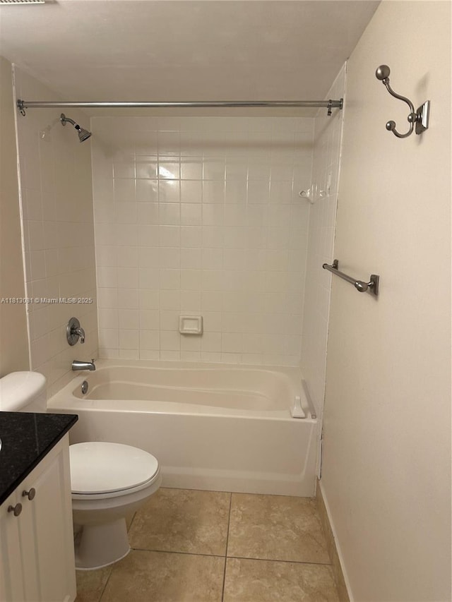 4828 N State Road 7 Unit 8107, Coconut Creek, FL 33073 - full bathroom with vanity, toilet, tile patterned flooring, and shower / washtub combination