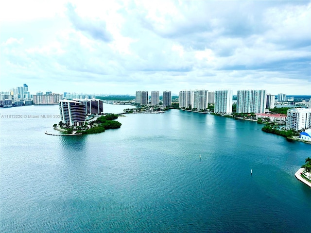 3530 Mystic Pointe Dr Unit 3001, Aventura, FL 33180 - water view featuring nearby urban area