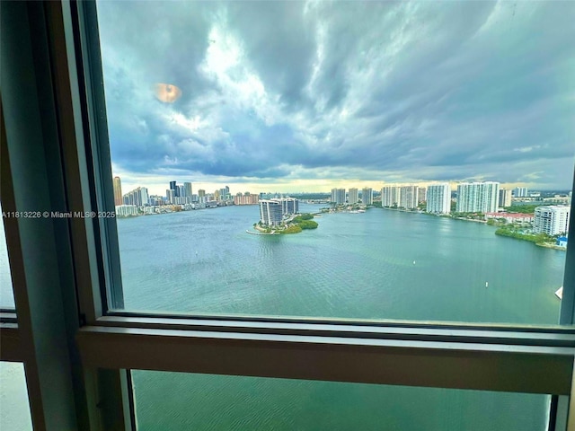 3530 Mystic Pointe Dr Unit 3001, Aventura, FL 33180 - water view featuring nearby urban area