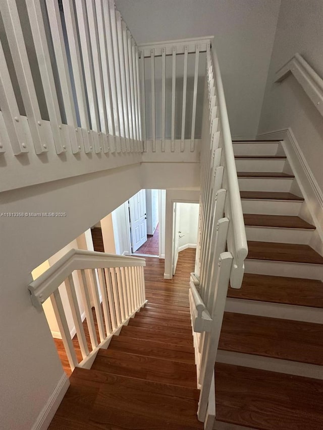 11281 NW 42nd Ter Unit 0, Doral, FL 33178 - stairs with wood finished floors and baseboards