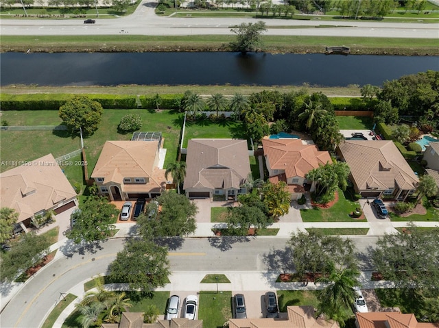 16404 Diamond Pl, Weston, FL 33331 - aerial perspective of suburban area with a large body of water