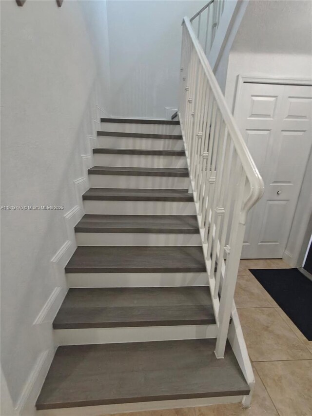 17847 NW 74th Path, Hialeah, FL 33015 - stairway with tile patterned flooring