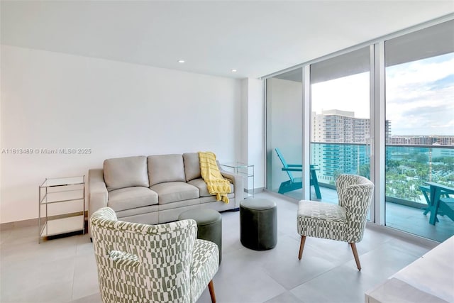 4001 S Ocean Dr Unit 14H, Hollywood, FL 33019 - living room with floor to ceiling windows and a city view