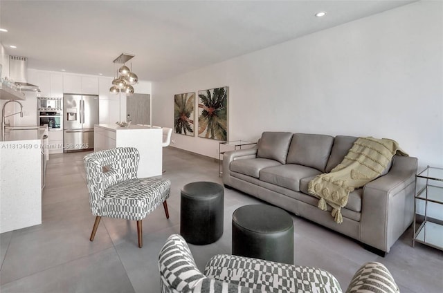 4001 S Ocean Dr Unit 14H, Hollywood, FL 33019 - living area with recessed lighting