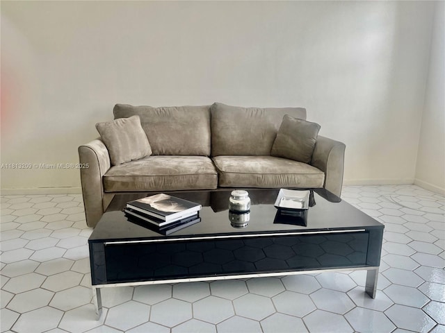 3475 S Ocean Blvd Unit 1130, Palm Beach, FL 33480 - living area featuring baseboards and tile patterned floors