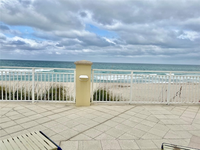 3475 S Ocean Blvd Unit 1130, Palm Beach, FL 33480 - view of patio featuring a water view