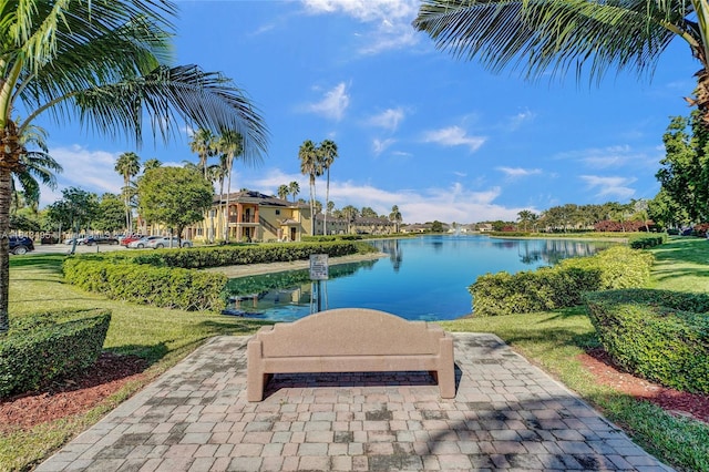 3398 NE 9th Dr Unit 104, Homestead, FL 33033 - view of patio / terrace with a water view