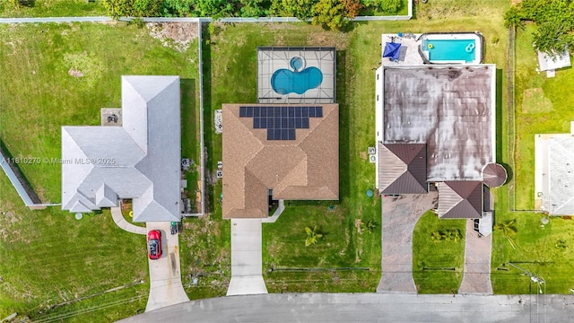 6142 NW Hopkins Ave, Port St Lucie, FL 34986 - bird's eye view of a pool area