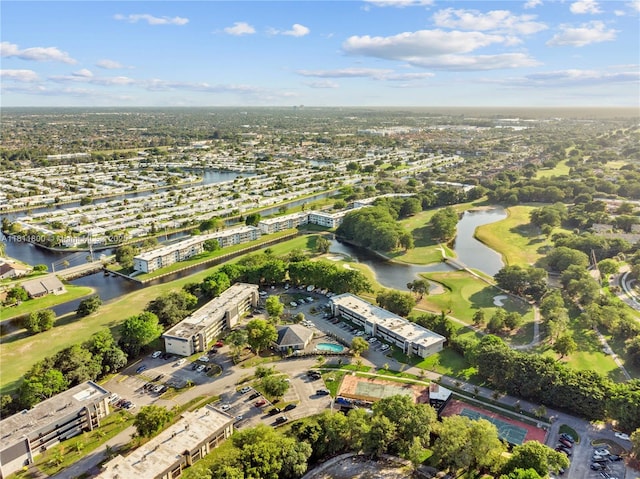7900 S Colony Cir Unit 206, Tamarac, FL 33321 - aerial view of property's location featuring a nearby body of water, apartment complex / building, and a golf club