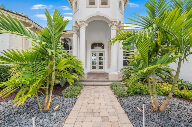 3250 W Stonebrook Cir, Davie, FL 33330 - entrance to property with french doors and stucco siding