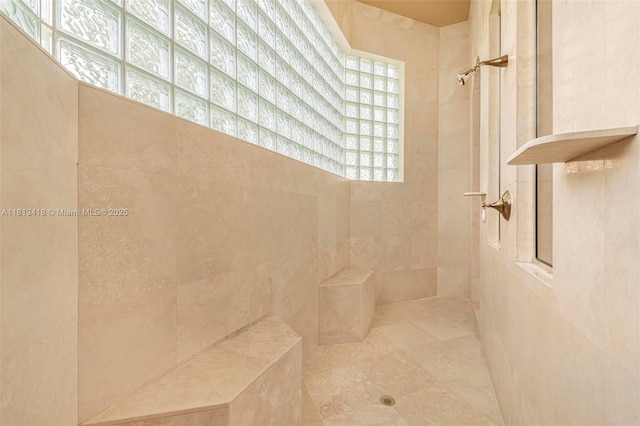 3250 W Stonebrook Cir, Davie, FL 33330 - bathroom with tiled shower and plenty of natural light