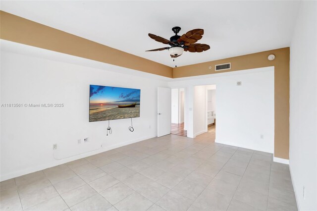 3330 NE 190th St Unit 416, Aventura, FL 33180 - unfurnished room with a ceiling fan, a smoke detector, and baseboards