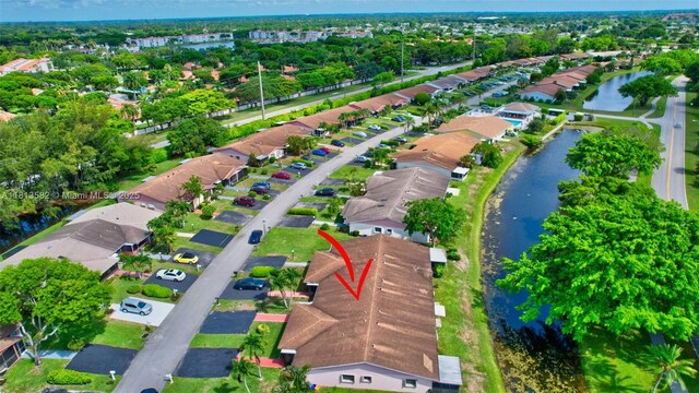 14386 Campanelli Dr, Delray Beach, FL 33484 - aerial view of property and surrounding area featuring nearby suburban area and a large body of water