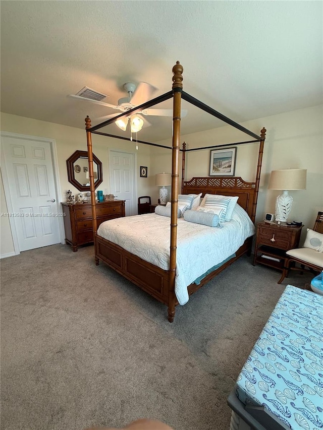 3031 Cherry Ln, La Belle, FL 33935 - bedroom featuring carpet flooring, ceiling fan, and a closet