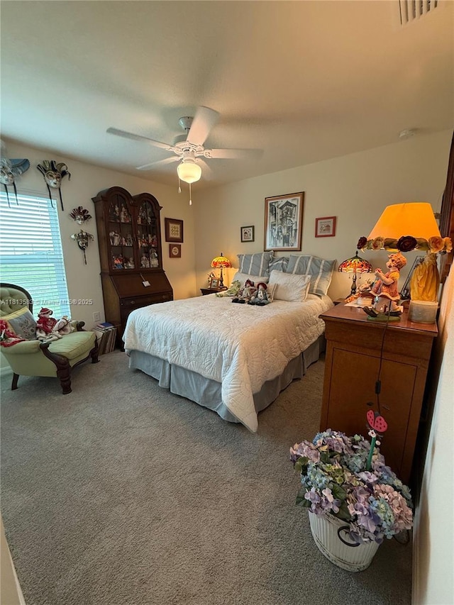 3031 Cherry Ln, La Belle, FL 33935 - bedroom with carpet flooring and ceiling fan