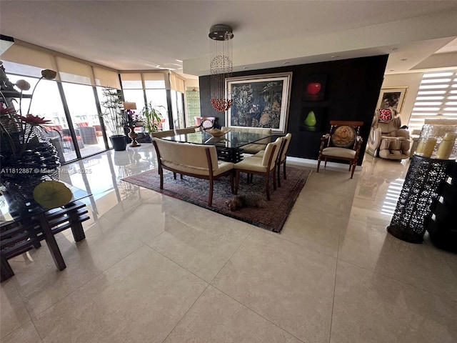 1000 Quayside Ter Unit 1101, Miami, FL 33138 - tiled dining area with expansive windows