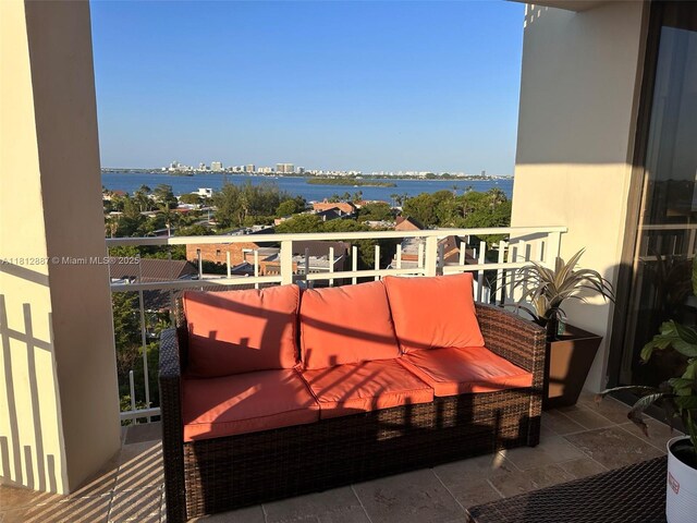 1000 Quayside Ter Unit 1101, Miami, FL 33138 - balcony featuring a water view
