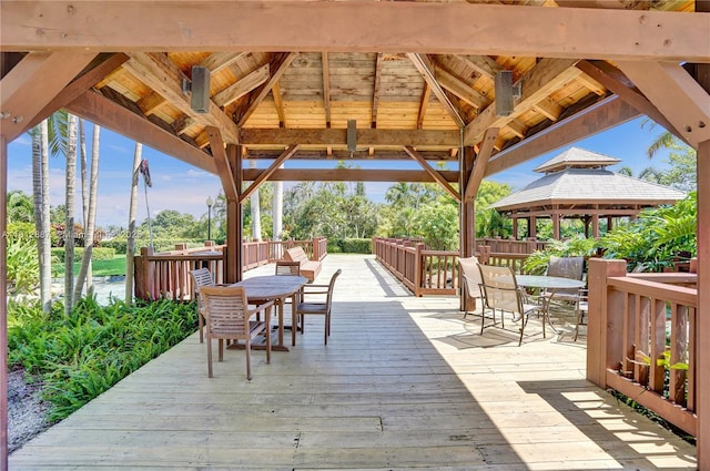 1000 Quayside Ter Unit 1101, Miami, FL 33138 - deck with a gazebo and outdoor dining space