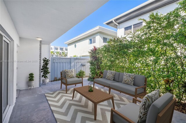 7342 Gary Ave, Miami Beach, FL 33141 - view of patio featuring outdoor lounge area