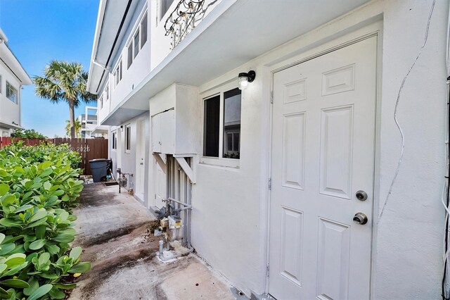 7342 Gary Ave, Miami Beach, FL 33141 - view of exterior entry with stucco siding