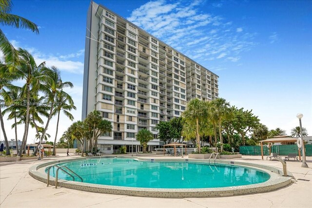 1865 79th St Unit 12G, North Bay Village, FL 33141 - community pool with a gazebo