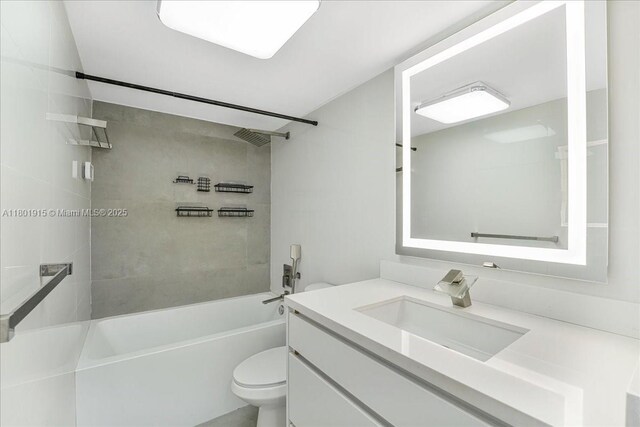 1865 79th St Unit 12G, North Bay Village, FL 33141 - full bath with toilet, vanity, and  shower combination
