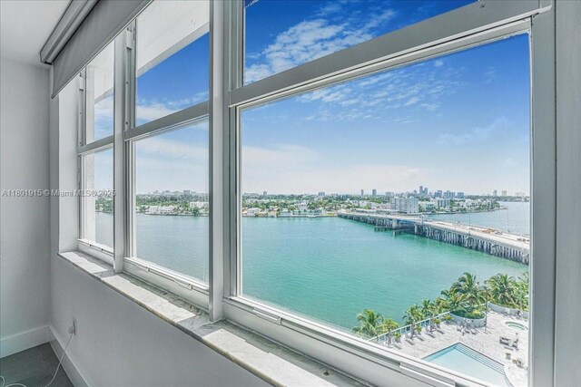 1865 79th St Unit 12G, North Bay Village, FL 33141 - water view featuring nearby urban area