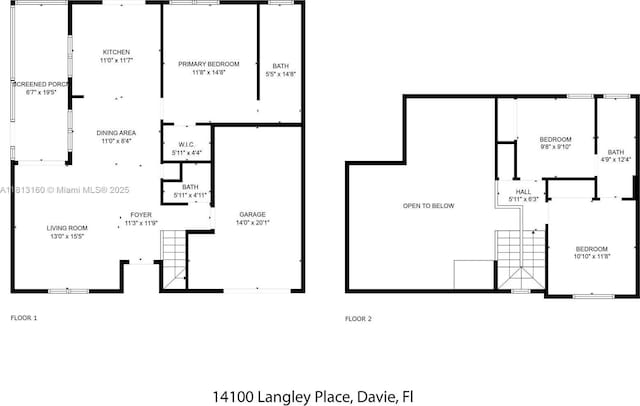 14100 Langley Pl, Davie, FL 33325 - property floor plan