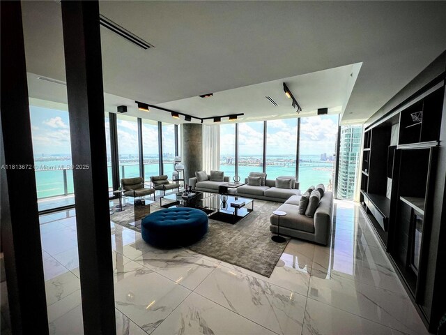 3131 NE 7th Ave Unit Ph4901, Miami, FL 33137 - living room with a water view