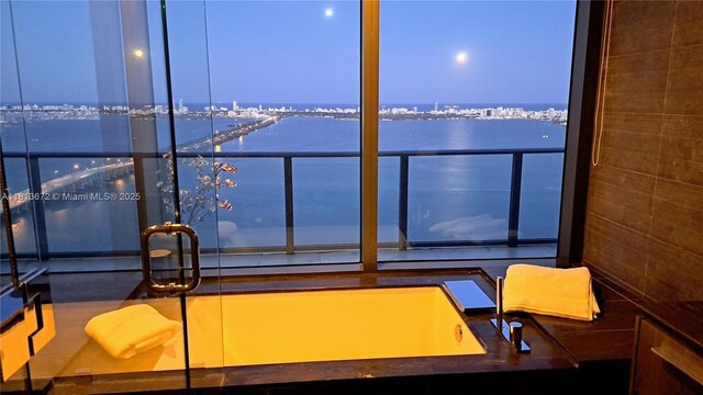 3131 NE 7th Ave Unit Ph4901, Miami, FL 33137 - interior space featuring a water view