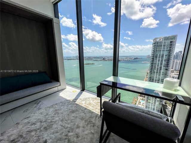 3131 NE 7th Ave Unit Ph4901, Miami, FL 33137 - balcony with a water view and a city view