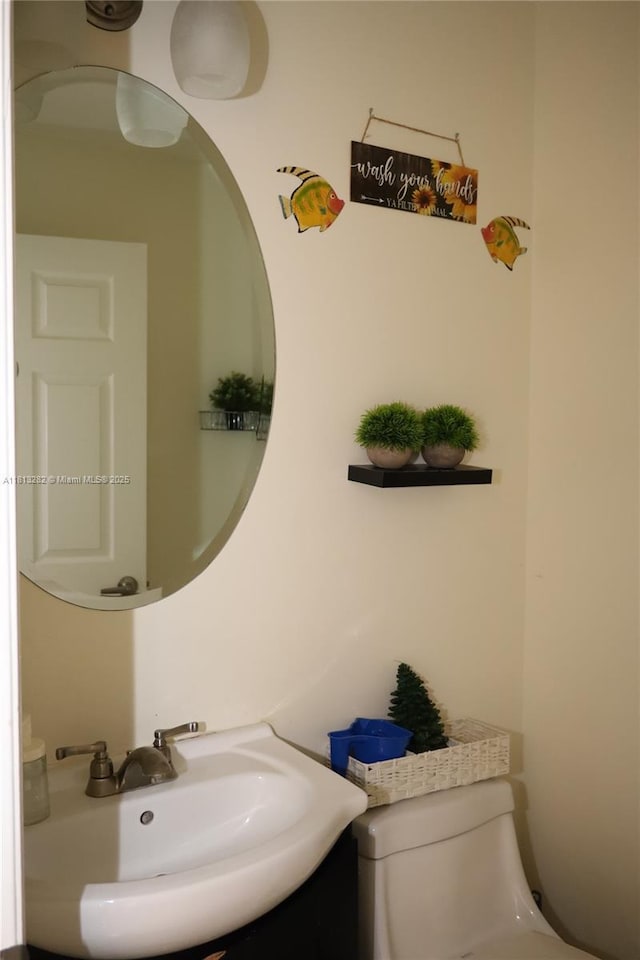 20816 NW 2nd St, Pembroke Pines, FL 33029 - half bathroom with a sink and toilet